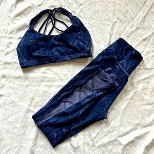 Victoria’s Secret 2 Piece Mesh Activewear Set Size Small